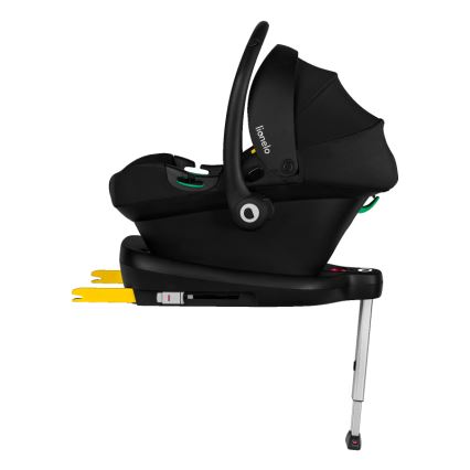 Lionelo - ASTRID SET i-Size 40-87 cm autósülés alappal, fekete-szürke
