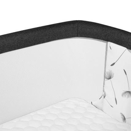 Lionelo - AURORA 3 az 1-ben babaágy, fekete