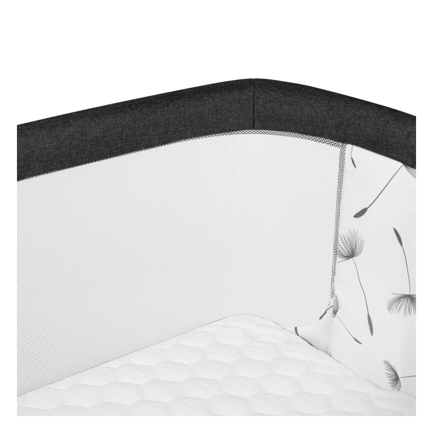 Lionelo - AURORA 3 az 1-ben babaágy, fekete