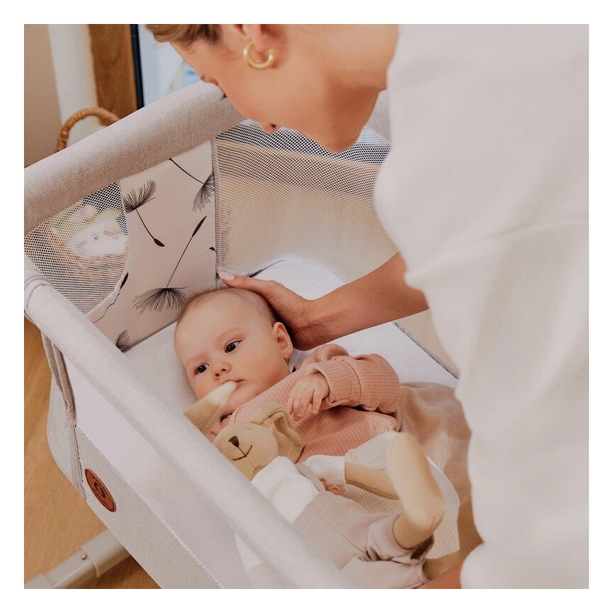 Lionelo - AURORA 3 az 1-ben babaágy, szürke