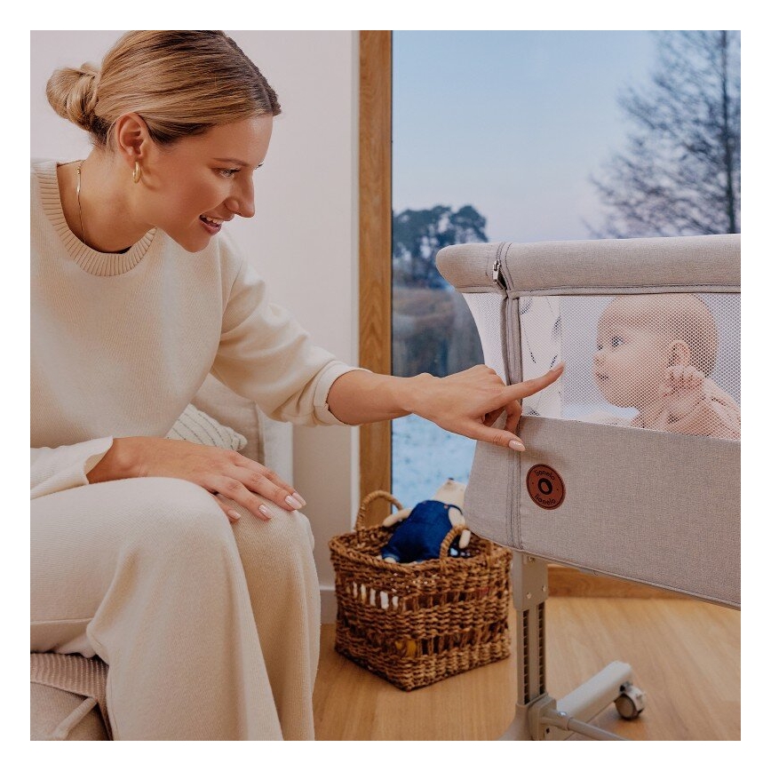 Lionelo - AURORA 3 az 1-ben babaágy, szürke