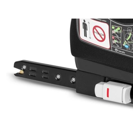 Lionelo - Autó ülésmagasító LUUK FIX i-Méret 125-150 cm fekete/szürke