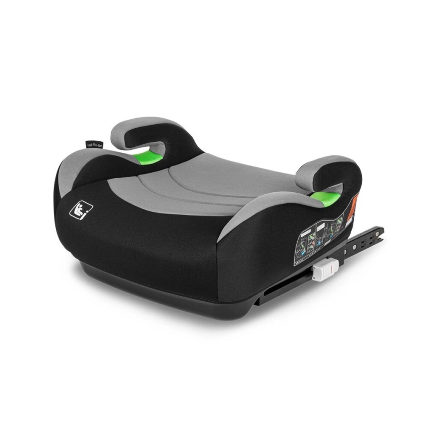 Lionelo - Autós ülésmagasító LUUK FIX i-Size 125-150 cm fekete/szürke