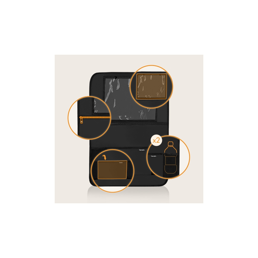 Lionelo - Autós ülésrendező SEAT ORGANIZER fekete