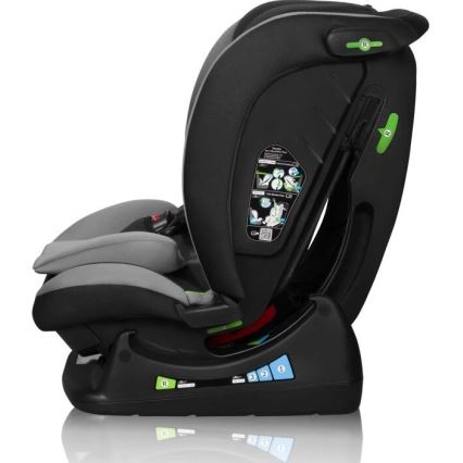 Lionelo - Autósülés AART i-Méret 40-150 cm fekete/szürke