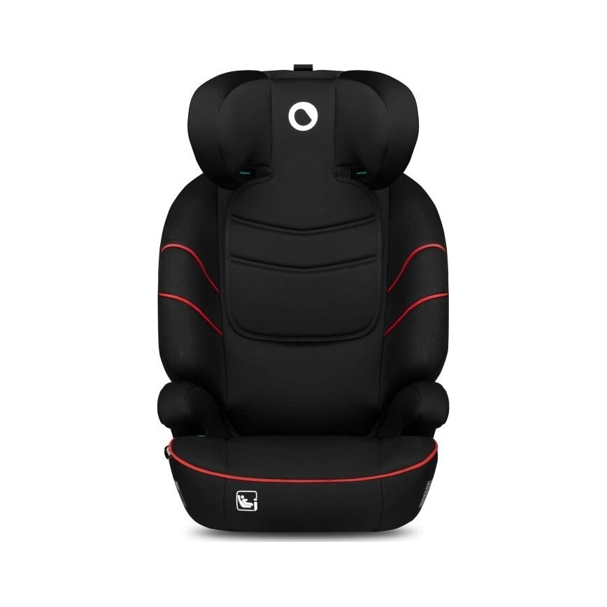 Lionelo - Autósülés LARS i-Méret 100-150 cm fekete/piros