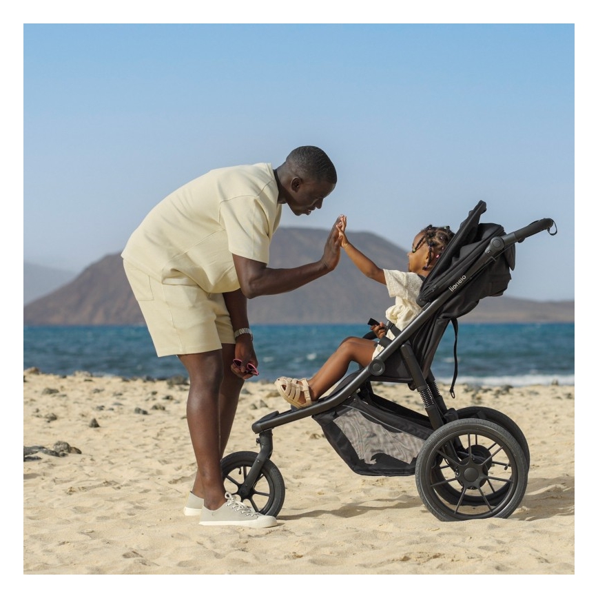 Lionelo - AZURA sport babakocsi, fekete