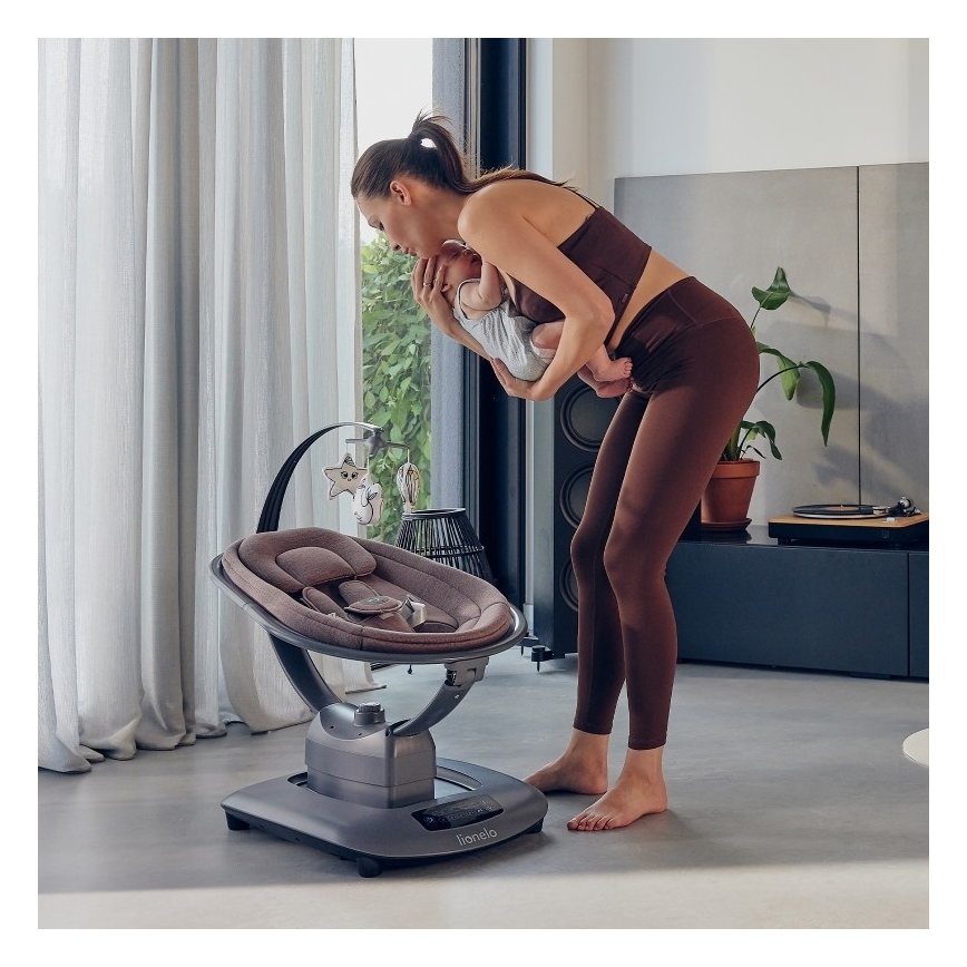 Lionelo - Babahinta BLOSSOM Pink Mauve melódiával + távirányítóval