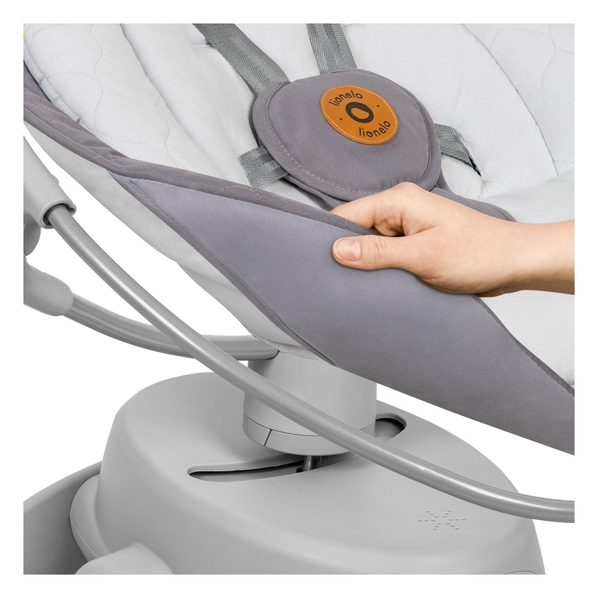 Lionelo - Babahinta dallammal MELL Grey Stone 4xAA + távirányító