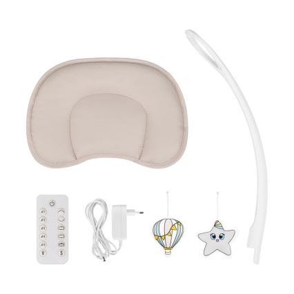 Lionelo - Babahinta dallammal OLIVIA Bézs natúr + távirányító