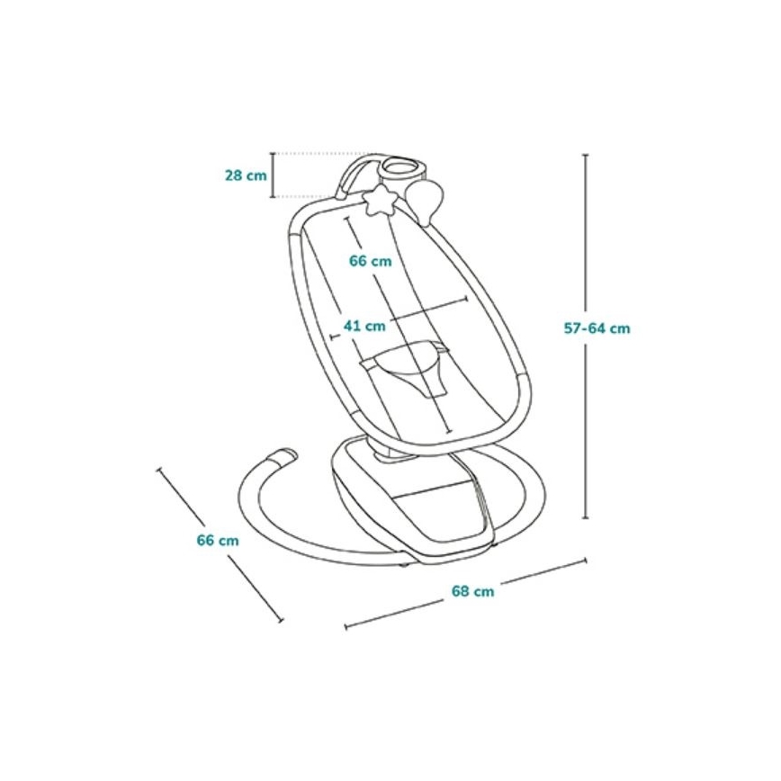 Lionelo - Babahinta dallammal OLIVIA Bézs natúr + távirányító