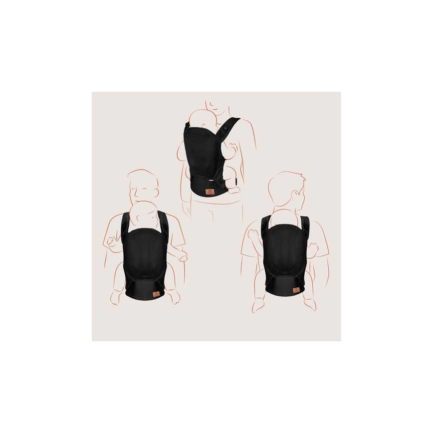 Lionelo - Babahordozó MARGAREET Air fekete