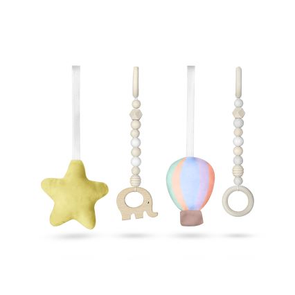 Lionelo - Babajátszószőnyeg fa játékrúddal ANIS