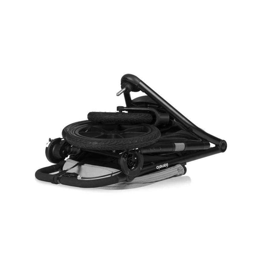 Lionelo - Babakocsi AZURA fekete/szürke