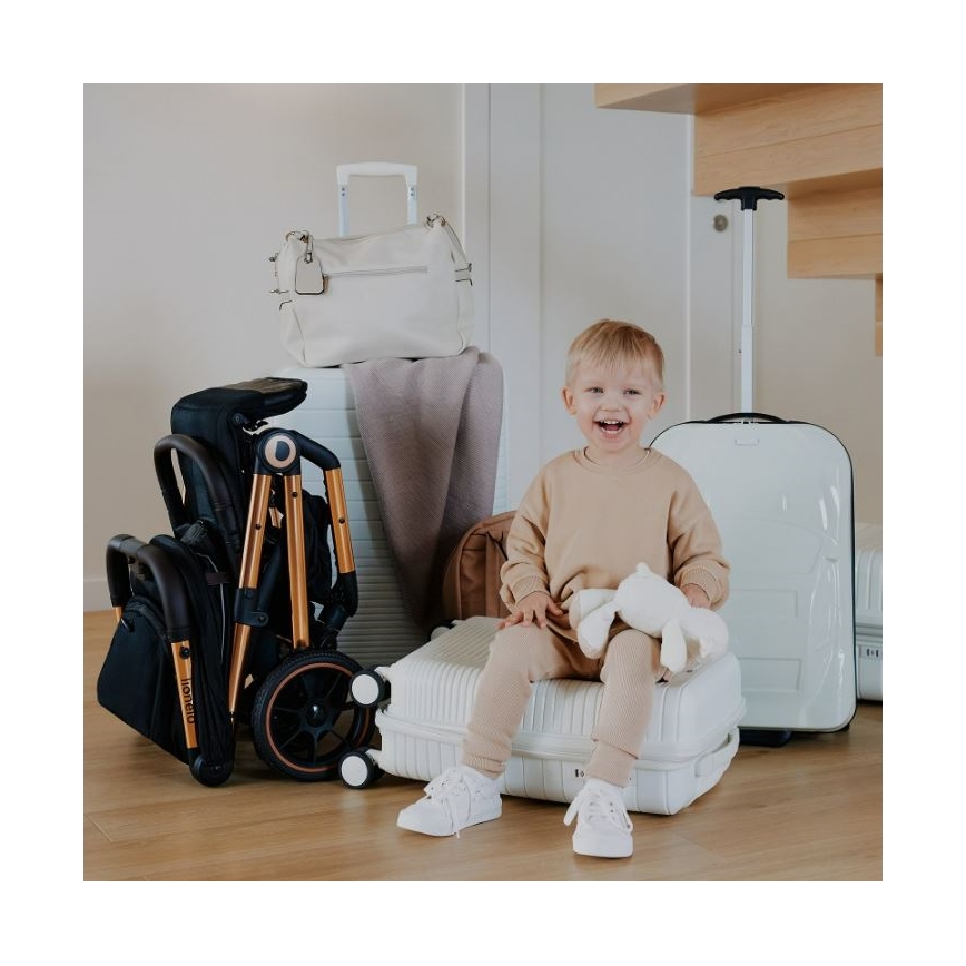 Lionelo - Babakocsi CLOE fekete/kék/arany