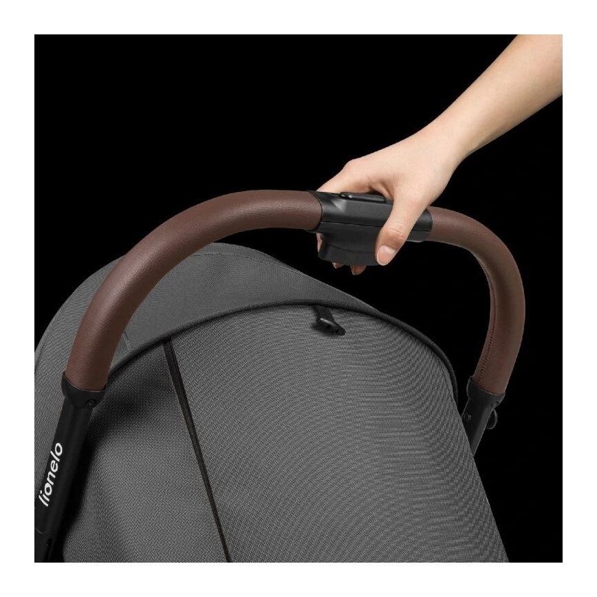 Lionelo - Babakocsi INGRID söt. szürke/fekete