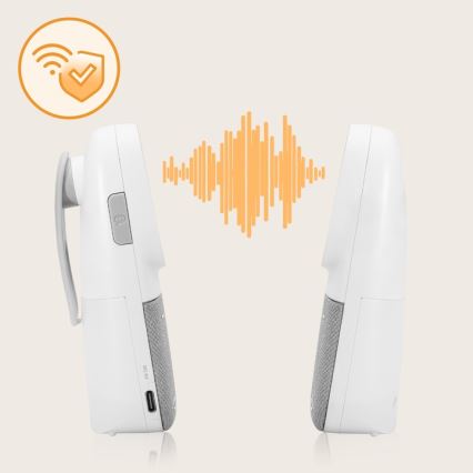 Lionelo - Vezeték nélküli töltésű gyermek audio bébiőr BABYLINE 2.3 5V