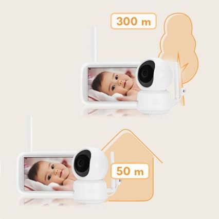 Lionelo - BABYLINE 9.1 bébiőr kijelzővel, 5V, 3600 mAh