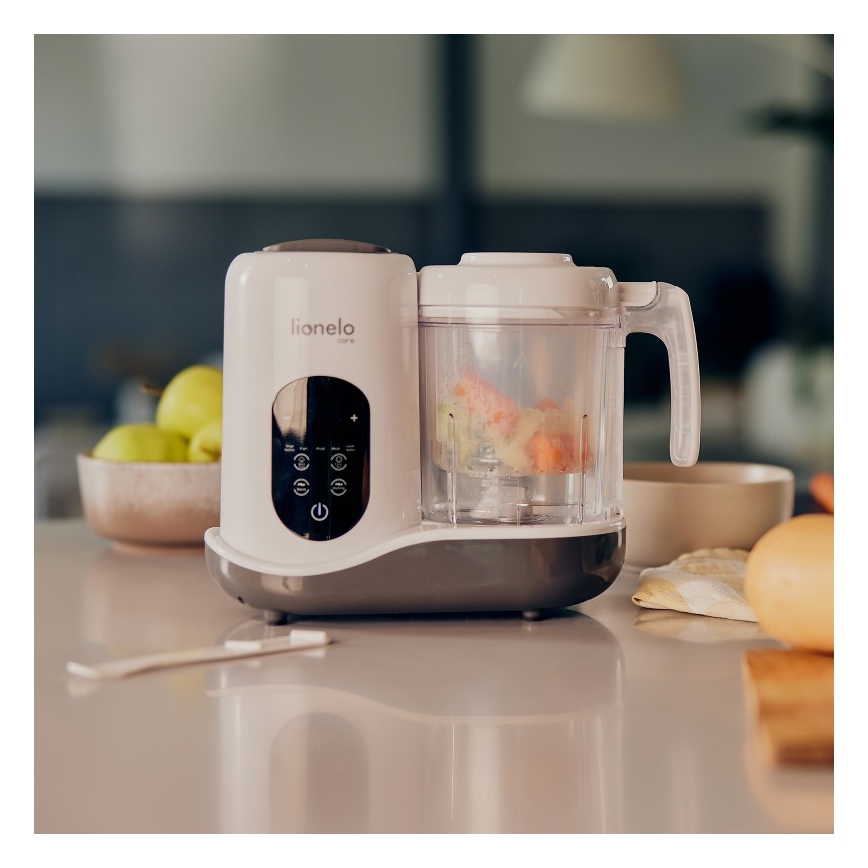 Lionelo - BABYMENU 5 az 1-ben gőzölő 110W/230V fehér/szürke
