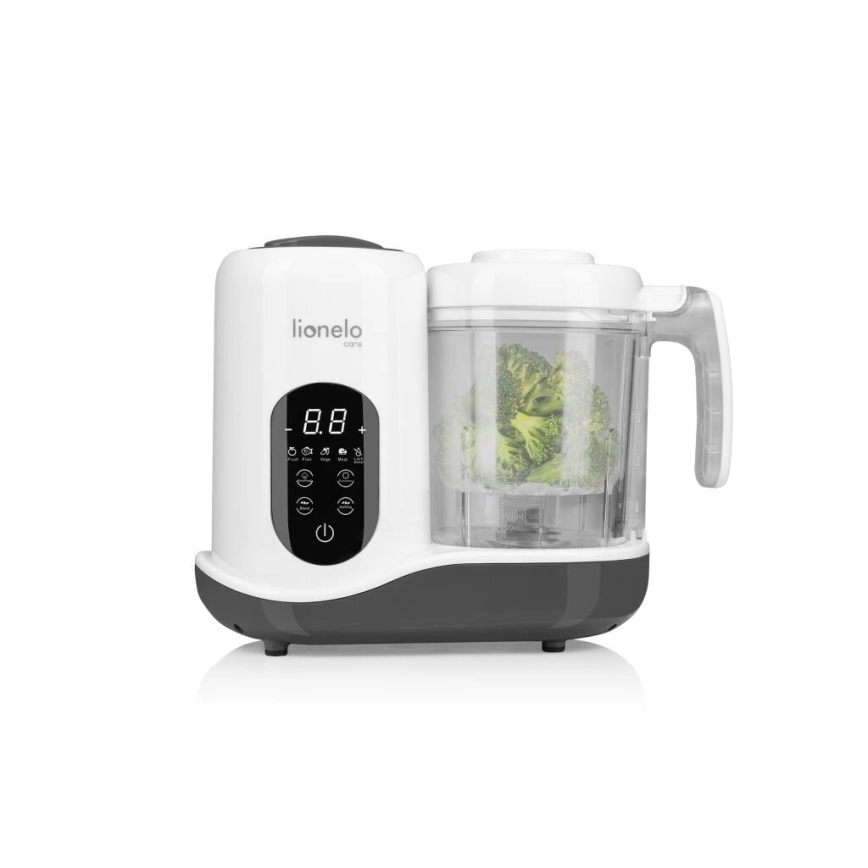 Lionelo - BABYMENU 5 az 1-ben gőzölő 110W/230V fehér/szürke
