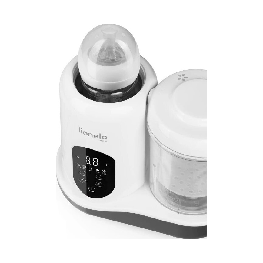 Lionelo - BABYMENU 5 az 1-ben gőzölő 110W/230V fehér/szürke
