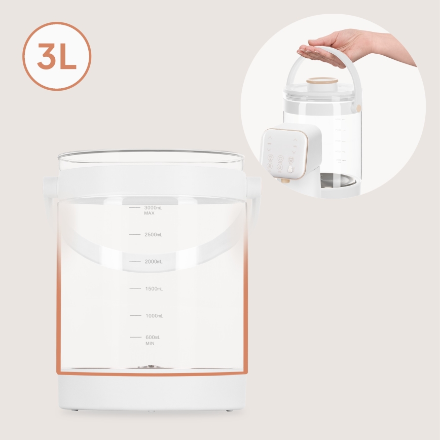 Lionelo - BABYPRESTO 2.0 tápszerkészítő készülék 1200W/230V Fehér