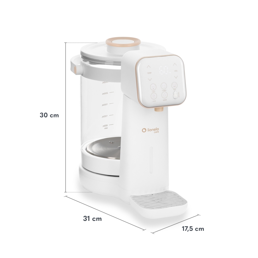 Lionelo - BABYPRESTO 2.0 tápszerkészítő készülék 1200W/230V Fehér