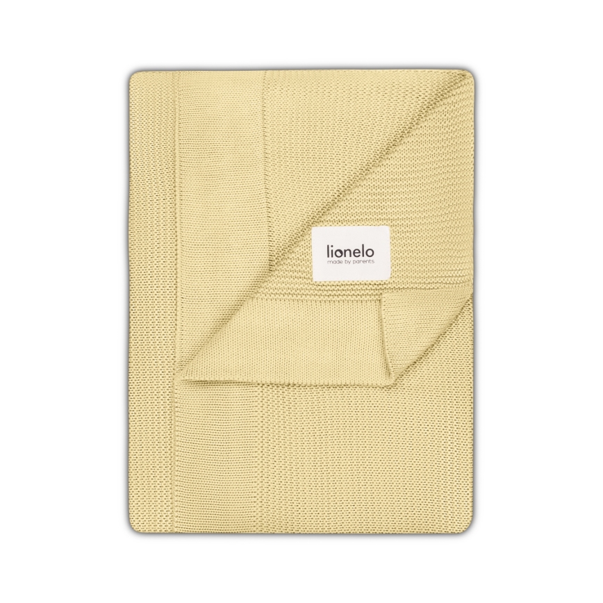 Lionelo - bambusz takaró BAMBOO BLANKET 75x100 cm citromsárga