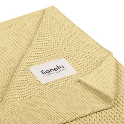 Lionelo - bambusz takaró BAMBOO BLANKET 75x100 cm citromsárga