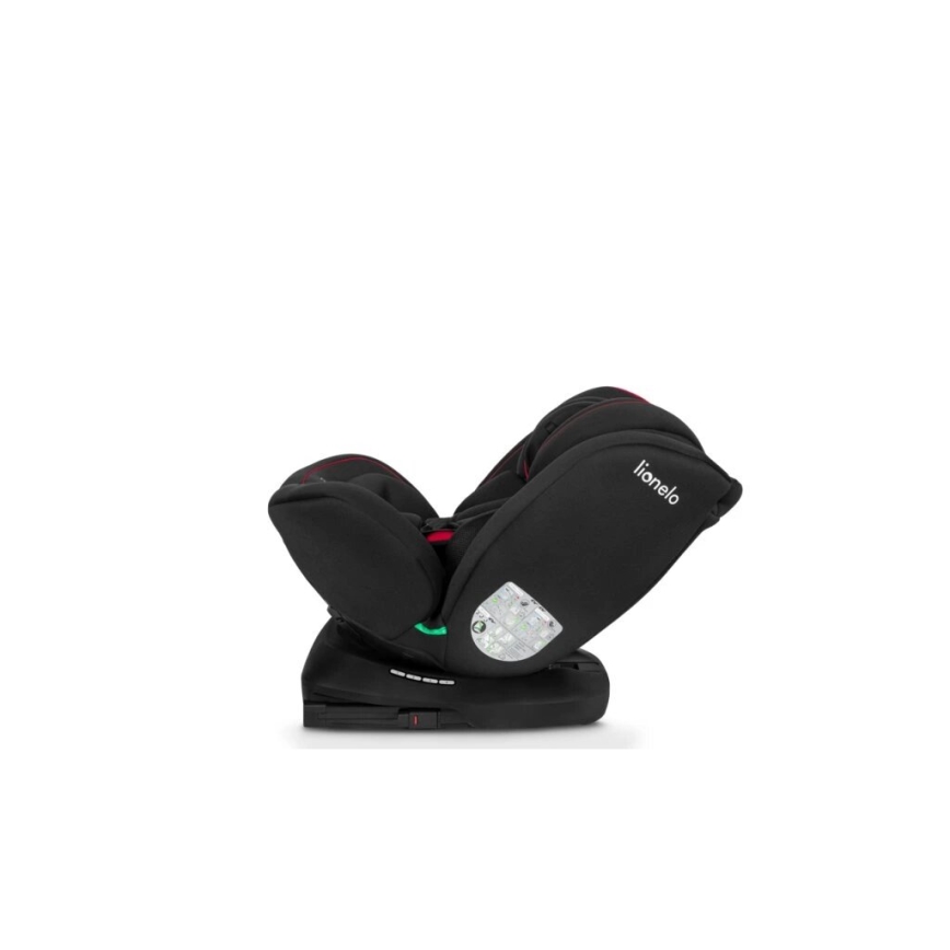 Lionelo - BASTIAAN i-Size autósülés 40-150 cm fekete/piros
