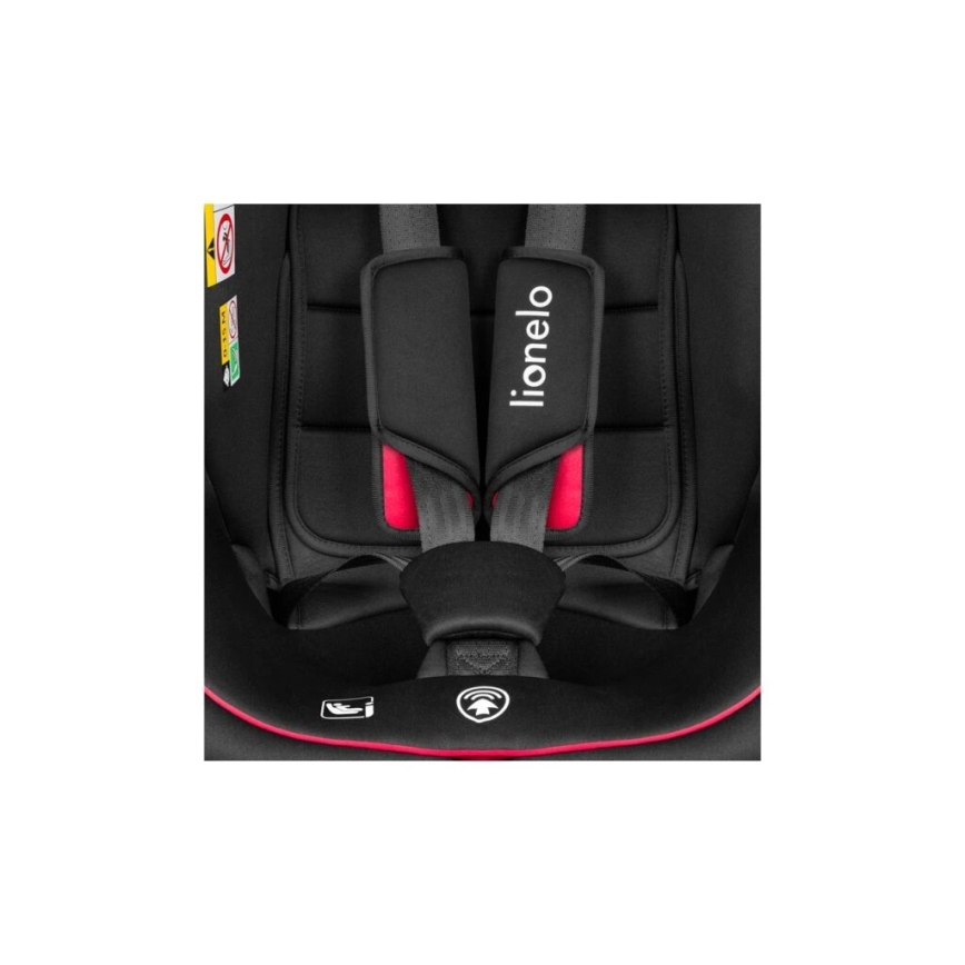 Lionelo - BASTIAAN i-Size autósülés 40-150 cm fekete/piros