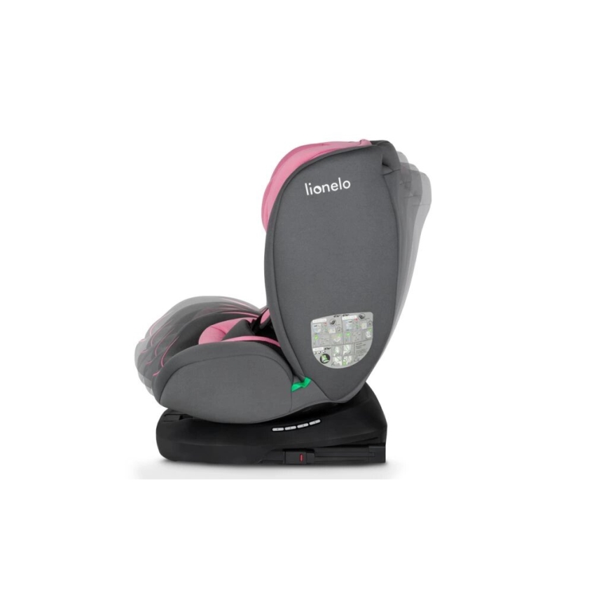 Lionelo - BASTIAAN i-Size autósülés 40-150 cm szürke/rózsaszín