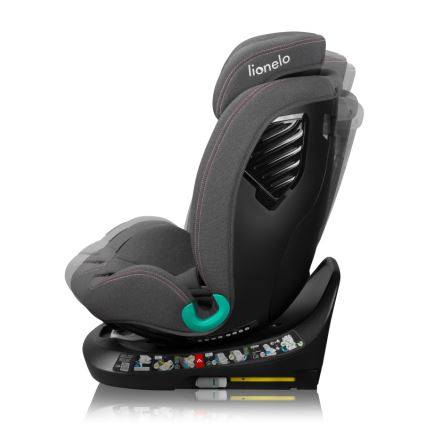 Lionelo - Forgatható autósülés alappal BASTIAAN ONE i-Size 40-150 cm Pink Rose