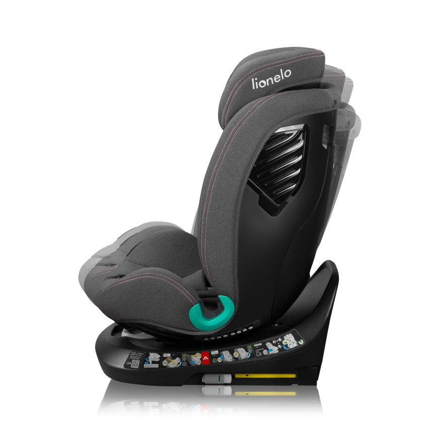 Lionelo - Forgatható autósülés alappal BASTIAAN ONE i-Size 40-150 cm Pink Rose