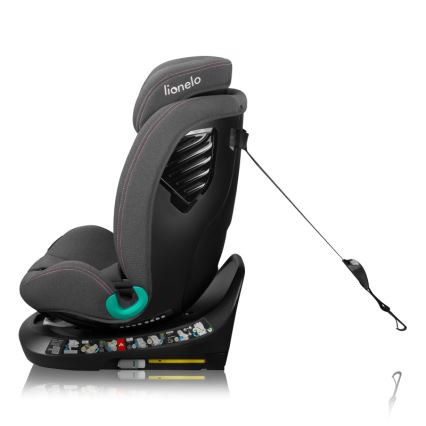 Lionelo - Forgatható autósülés alappal BASTIAAN ONE i-Size 40-150 cm Pink Rose