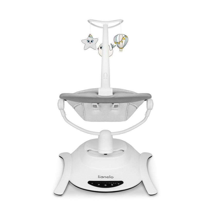 Lionelo - BELLA zenélő babahinta, betonszürke + távirányító
