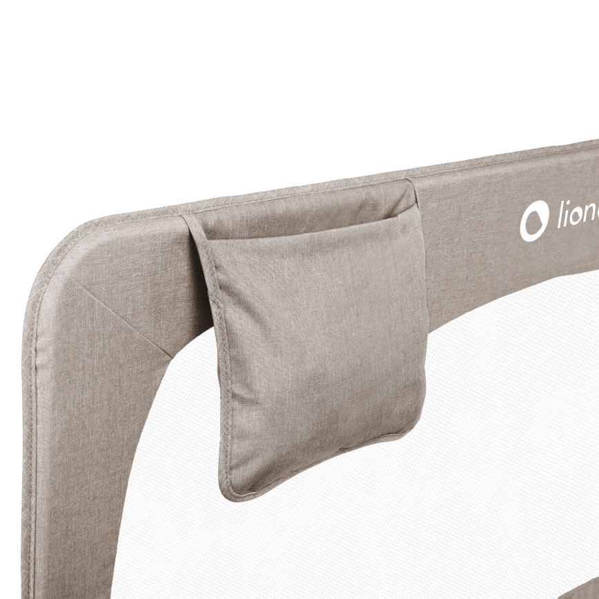 Lionelo - Biztonsági ágykorlát HANNA Bézs Melange