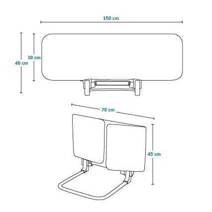 Lionelo - Biztonsági ágykorlát LORA XL szürke