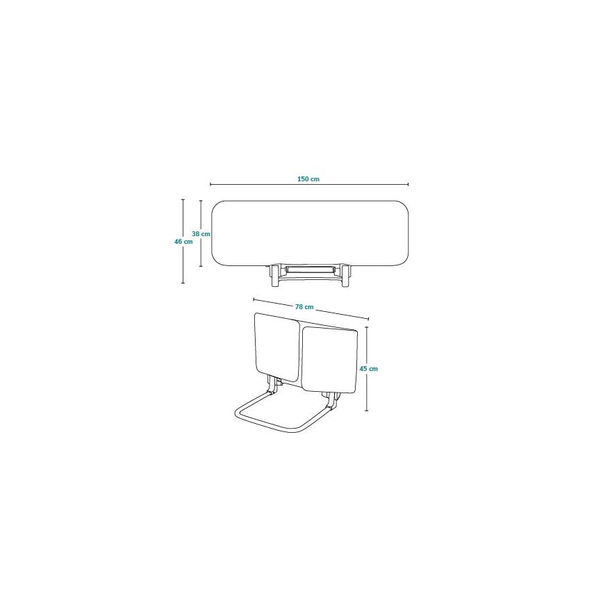 Lionelo - Biztonsági ágykorlát LORA XL szürke
