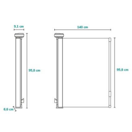Lionelo - Biztonsági korlát THEA fehér