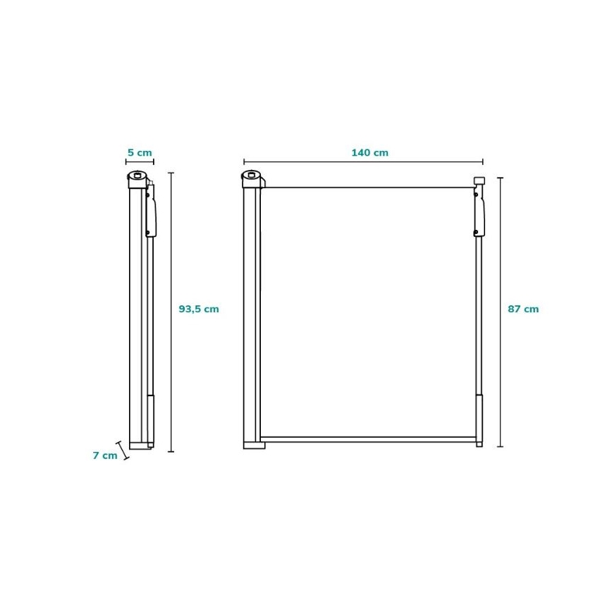 Lionelo - Biztonsági korlát TULIA fekete