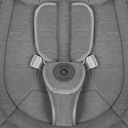 Lionelo - BLOSSOM zenélő babahinta beton szürke + távirányító