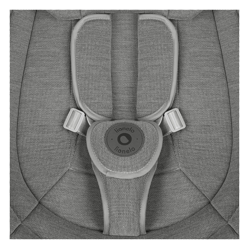 Lionelo - BLOSSOM zenélő babahinta beton szürke + távirányító