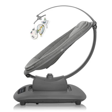 Lionelo - BLOSSOM zenélő babahinta betonszürke + távirányítóval