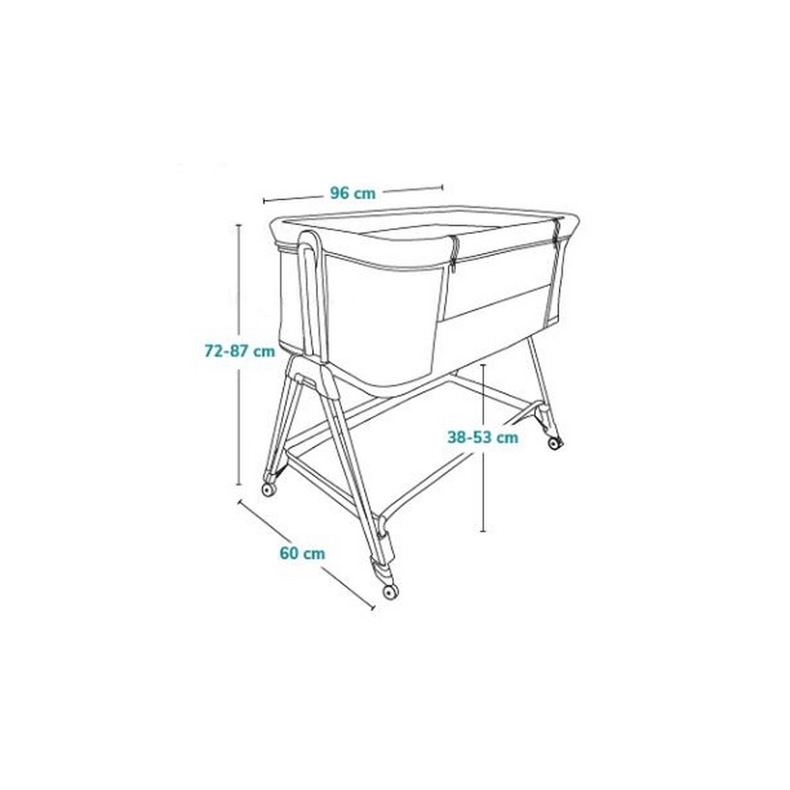 Lionelo - Bölcső 2in1 LUNA szürke