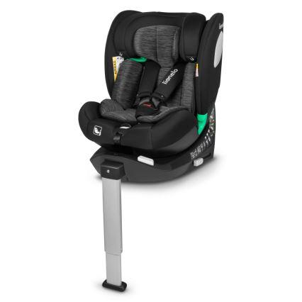 Lionelo - BRAAM i-Size forgatható autósülés alappal, 40-150 cm, fekete karbon