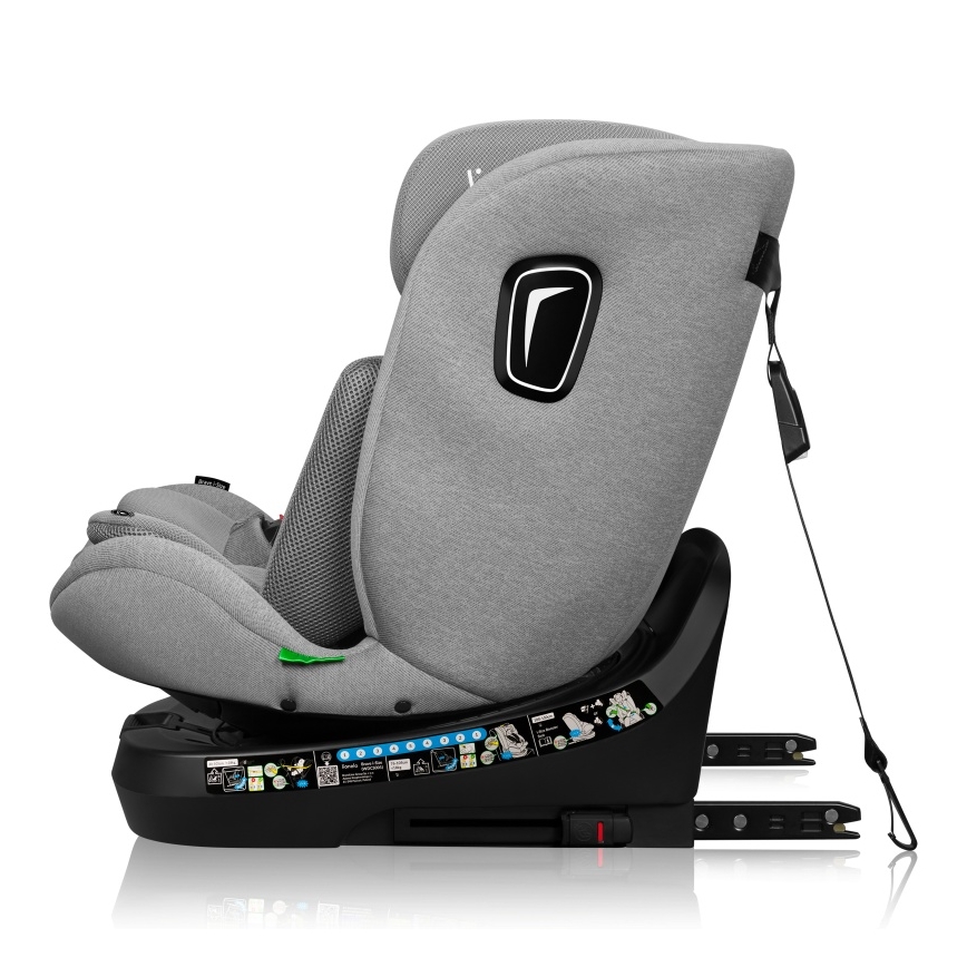 Lionelo - BRAVE i-Size forgatható autósülés alappal, 40–150 cm, Grey Stone