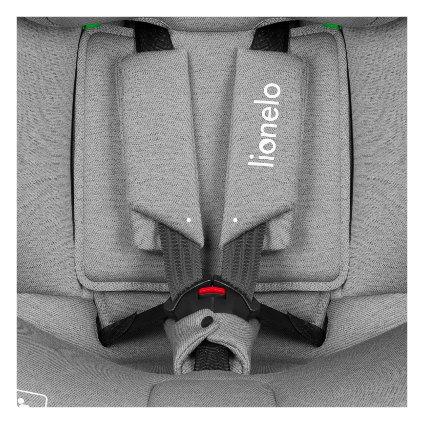 Lionelo - BRAVE i-Size forgatható autósülés alappal, 40–150 cm, Grey Stone