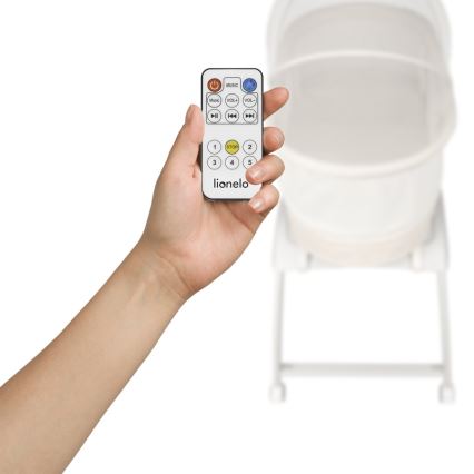 Lionelo - CORAL babaágy mérleggel, fehér