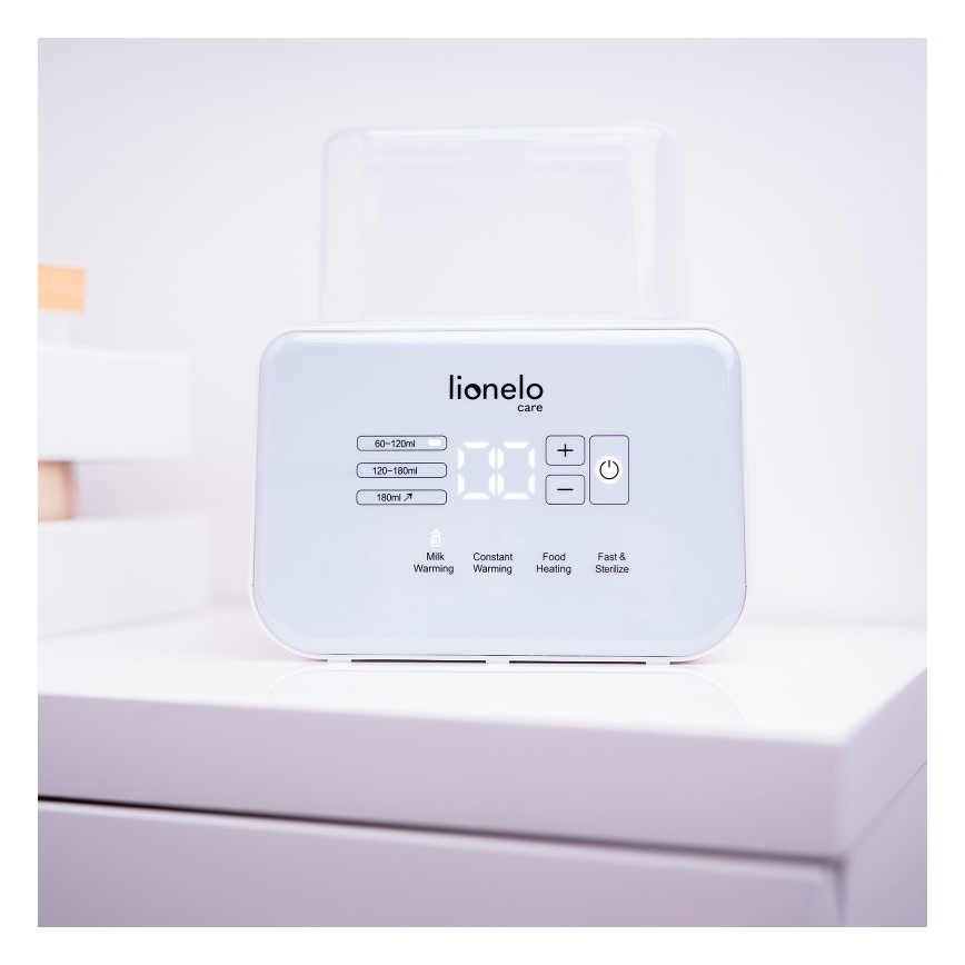 Lionelo - Cumisüveg melegítő THERMUP DOUBLE 250W/230V fehér